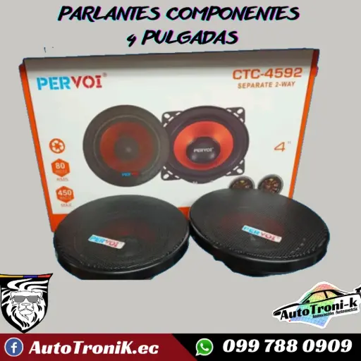 PARLANTES COMPONENTES DE 4 PULGADAS