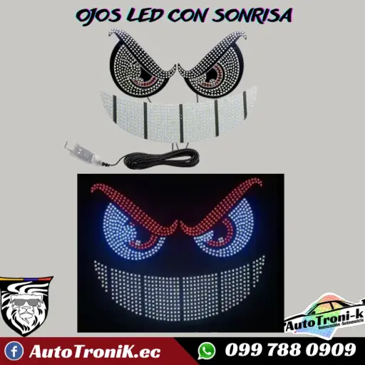 OJOS LED CON SONRISA