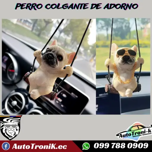 PERRO COLGANTE DE ADORNO