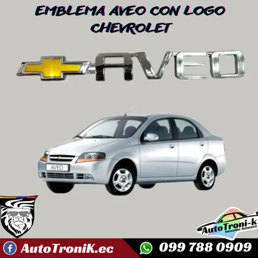 EMBLEMA AVEO CON LOGO CHEVROLET