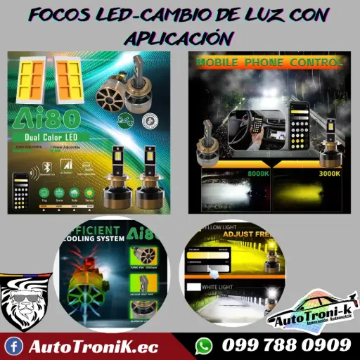 FOCOS LED-CAMBIO DE LUZ CON APLICACIÓN