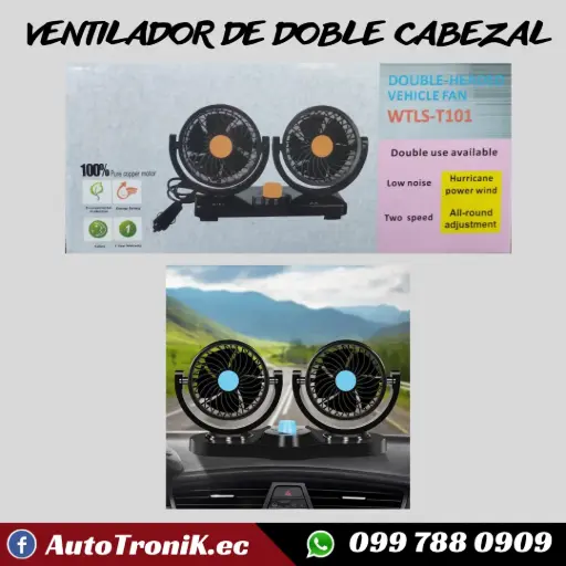 VENTILADOR DE DOBLE CABEZAL