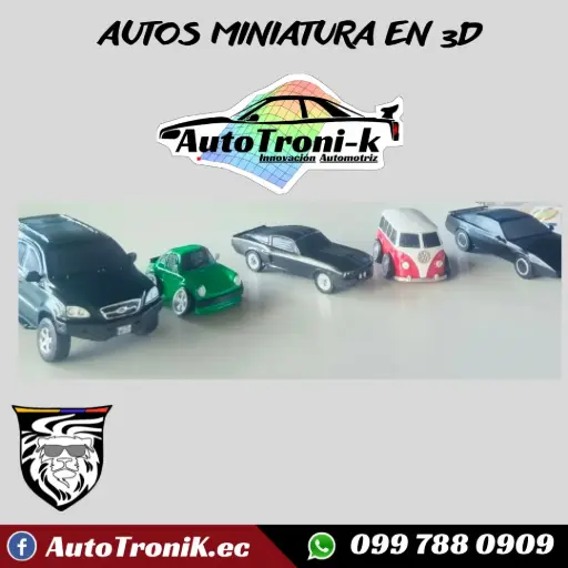 AUTOS MINIATURA PERSONALIZADA 3D