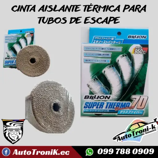 CINTA AISLANTE TÉRMICA PARA TUBOS DE ESCAPE