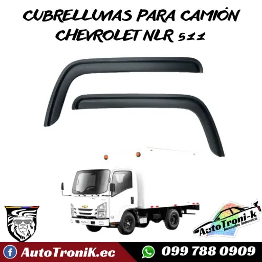 CUBRELLUVIAS PARA CAMIÓN CHEVROLET NLR 511