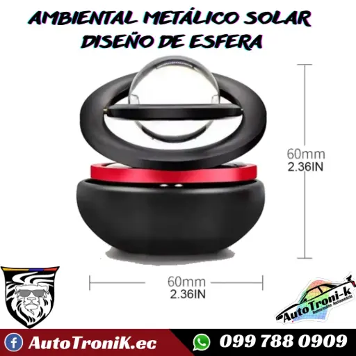 AMBIENTAL METÁLICO SOLAR  DISEÑO DE ESFERA
