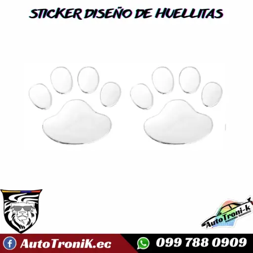 STICKER DISEÑO DE HUELLITAS