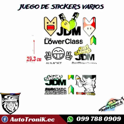 JUEGO DE STICKERS VARIOS