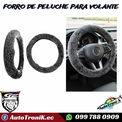 FORRO DE PELUCHE PARA VOLANTE