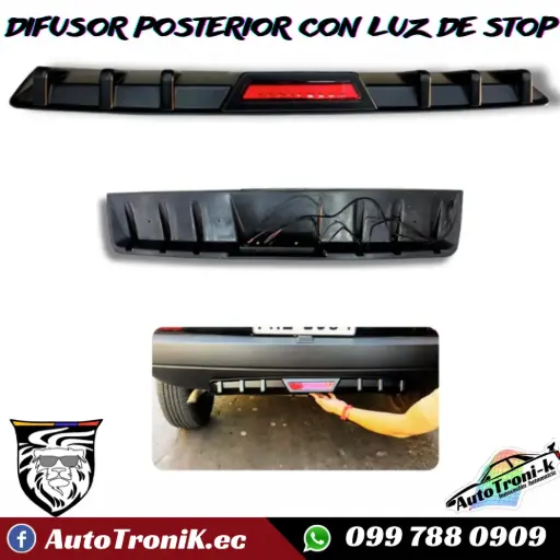 DIFUSOR POSTERIOR CON LUZ DE STOP