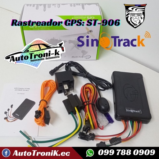 📌 Rastreador GPS SINOTRACK 🌎 ST-906 🚗