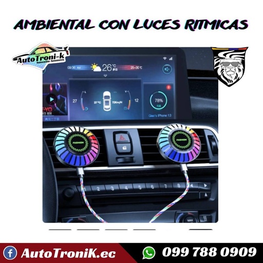 AMBIENTAL CON LUCES LED RITMICAS