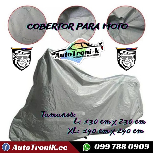 COBERTOR IMPERMEABLE PARA MOTO