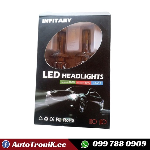 Focos Led 24V H4 - 3 colores Blanco - Amarillo - Ambar