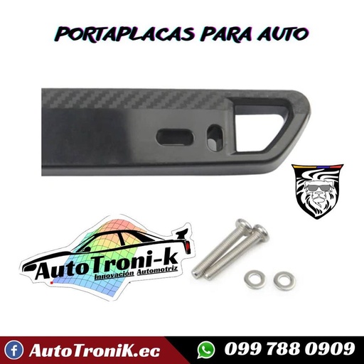 PORTAPLACAS PARA AUTO