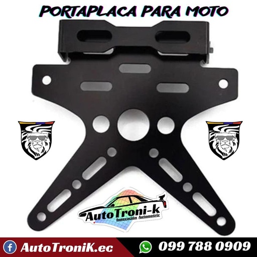 PORTAPLACAS PARA MOTO