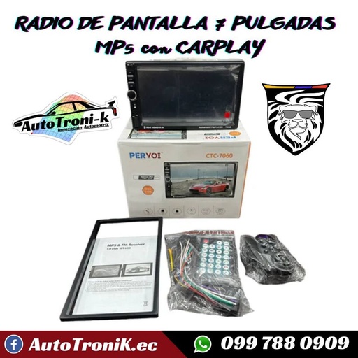 RADIO DE PANTALLA 7 PULGADAS MP5