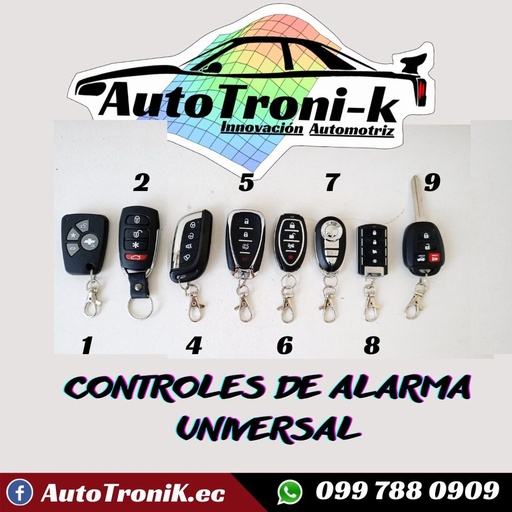 ✨ Controles de alarma universal 💯