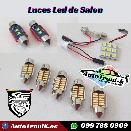 🌟 Luces Led para el interior de su vehiculo 💯