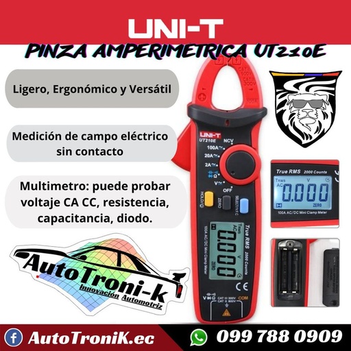 🌟 Multimetro ⚡️ Pinza Amperimetrica 💯