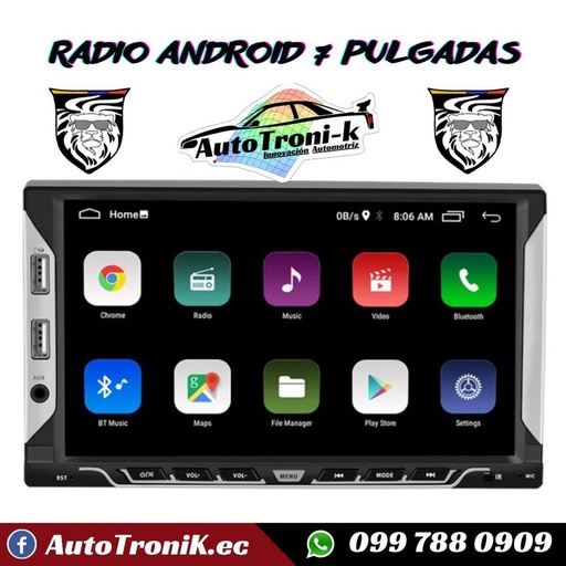 🌟 RADIO ANDROID 7 PULGADAS 🔥