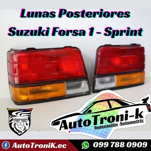 🔥 LUNAS POSTERIORES SUZUKI FORSA 1 - SPRINT 85 - 90 💯