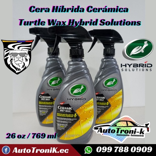 🔥 Turtle Wax 🐢 Cera Híbrida Cerámica 🌟