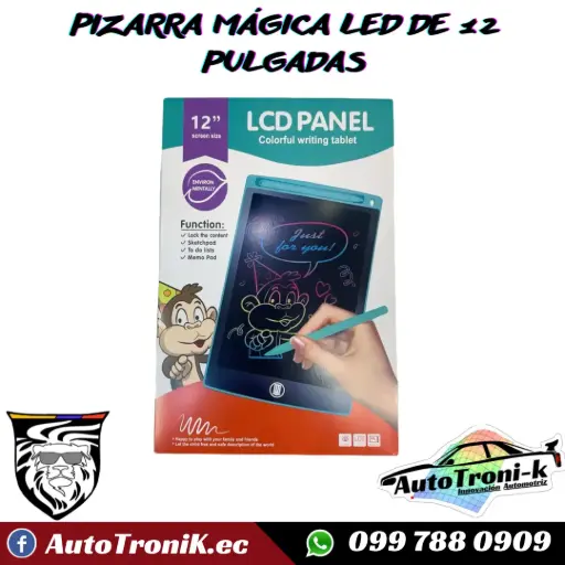 PIZARRA LED DE 12 PULGADAS