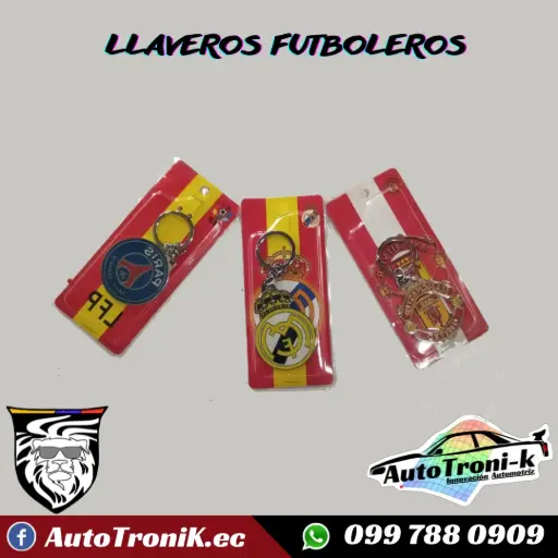 LLAVEROS FUTBOLEROS DIFERENTES EQUIPOS