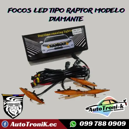 FOCOS LED TIPO RAPTOR MODELO DIAMANTE