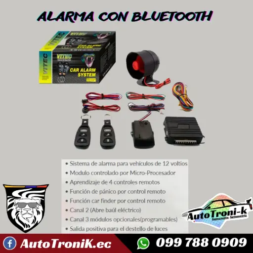 ALARMA UNIVERSAL CON BLUETOOTH