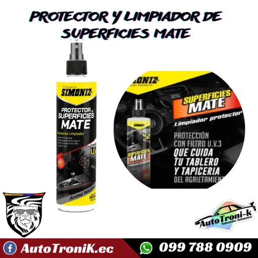 LIMPIADOR Y PROTECTOR DE SUPERFICIES MATE