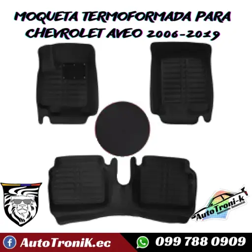 MOQUETAS TERMOFORMADAS CHEVROLET AVEO 2006-2019