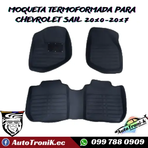MOQUETAS TERMOFORMADAS CHEVROLET SAIL 2010-2017
