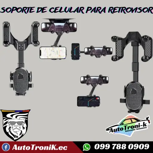 SOPORTE DE CELULAR PARA RETROVISOR
